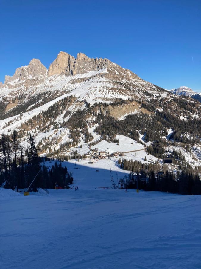 Renoviertes Apartment Mit Terrasse An Der Piste Mit Kostenlosen Wifi Carezza al Lago Bagian luar foto
